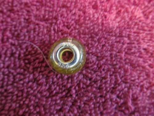 Murano round glass bead charm - glass,
