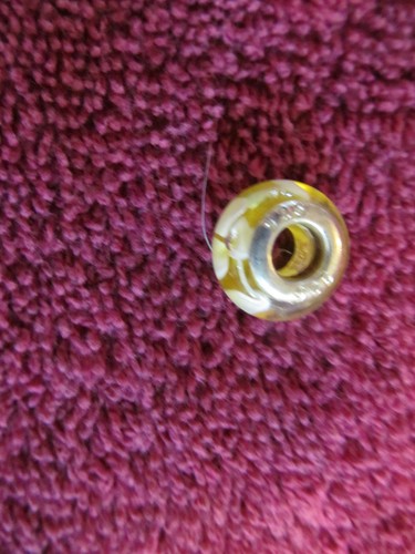 Murano round glass bead charm - murano,